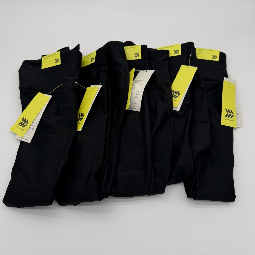 10 pairs - Target Small 7/8 All In Motion Support High Rise Leggings Black NWT